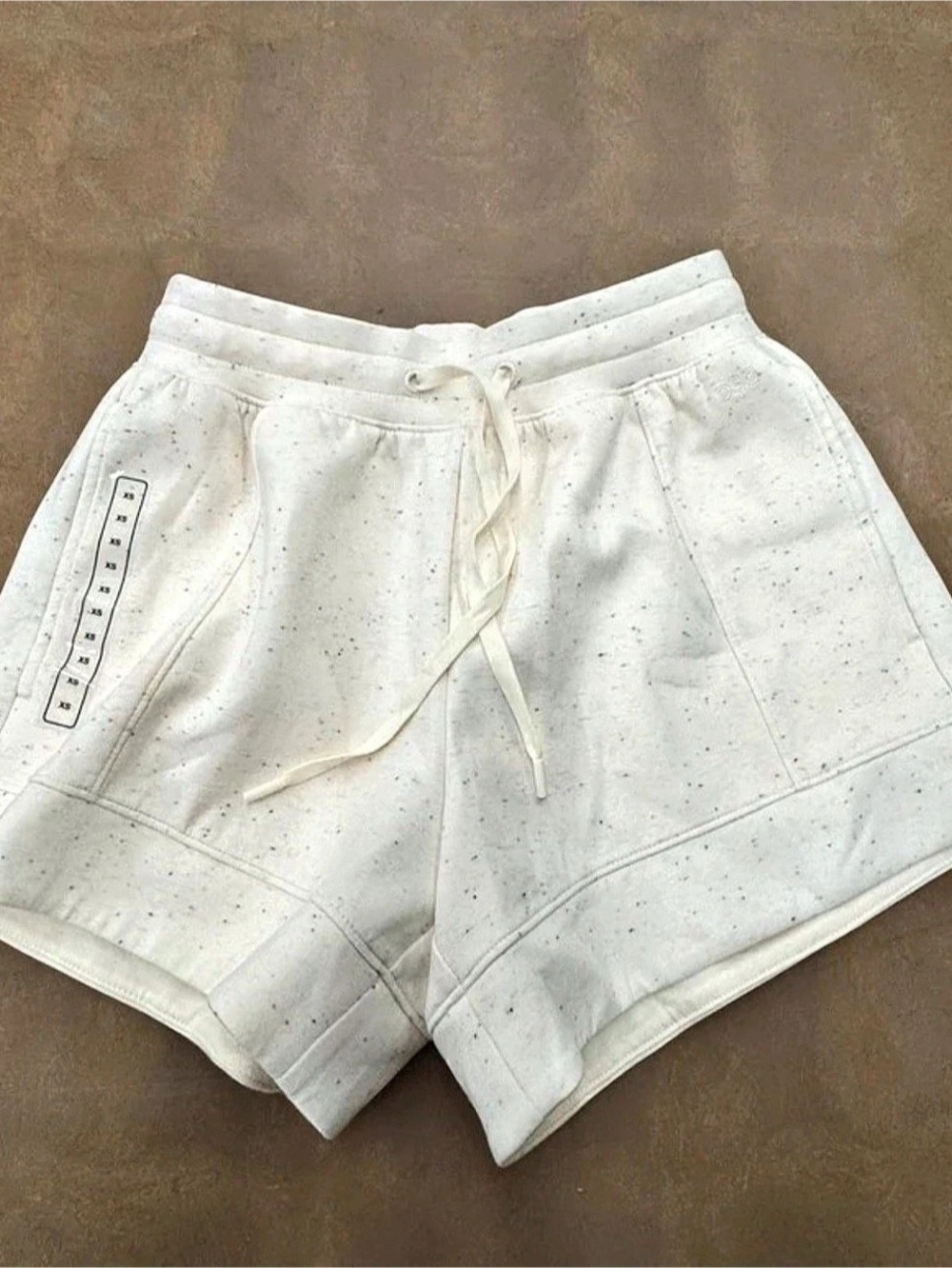 DSG Sport Fleece Mid-Rise Short Athletic Shorts White XS